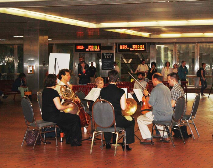 Play Music in Station Entryways